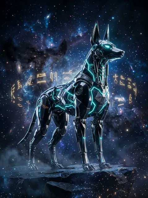 Anu, the holographic jackal construct